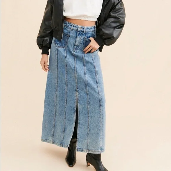 Baum Und Pferdgarten Women’s Susanna Maxi Denim Skirt - Picture 6 of 7